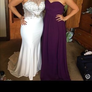 Azazie bridesmaid dress grape